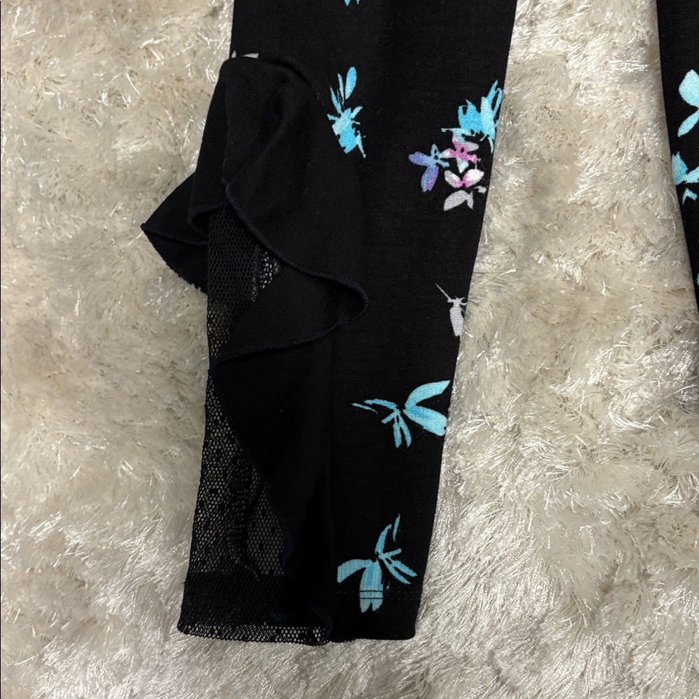 Long sleeve Floral Women’s Mini Dress with lace detail Size S: Great condition - Picture 7 of 8